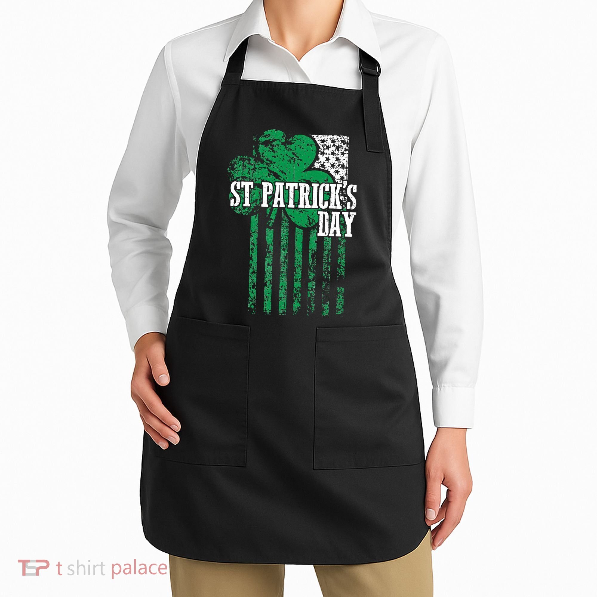 American Flag Saint Patricks Day For And Women Apron