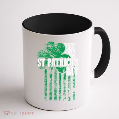 American Flag Saint Patricks Day For And Women Coffee Mug back