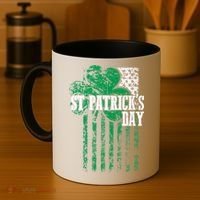 American Flag Saint Patricks Day For And Women Coffee Mug thumb 4