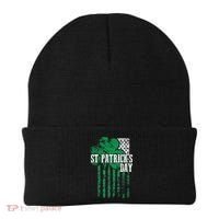 American Flag Saint Patricks Day For And Women Beanie thumb 0