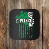 American Flag Saint Patricks Day For And Women Coaster thumb 0