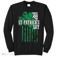 American Flag Saint Patricks Day For And Women Tall Sweatshirt thumb 0