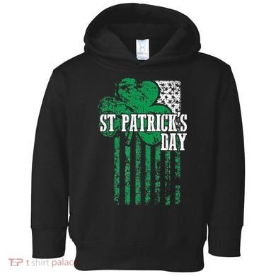 American Flag Saint Patricks Day For And Women Toddler Hoodie