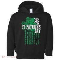 American Flag Saint Patricks Day For And Women Toddler Hoodie thumb 0