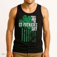 American Flag Saint Patricks Day For And Women Tank Top thumb 3