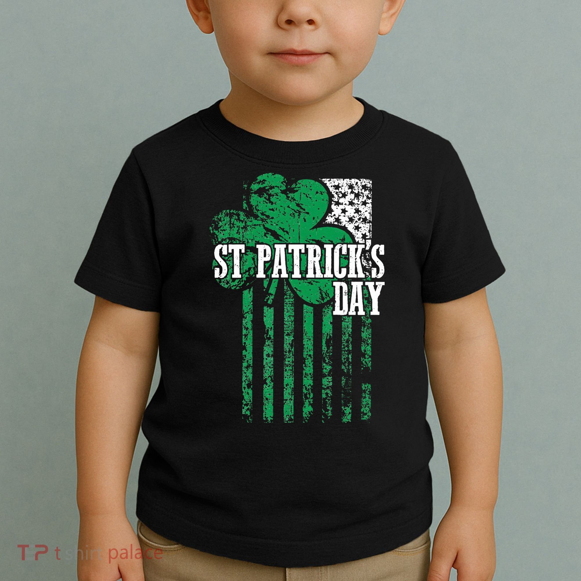 American Flag Saint Patricks Day For And Women Toddler T-Shirt