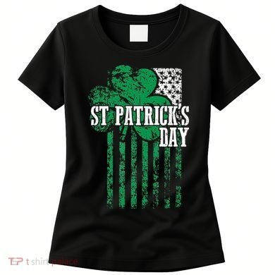 American Flag Saint Patricks Day For And Women Women's T-Shirt