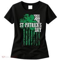 American Flag Saint Patricks Day For And Women Women's T-Shirt thumb 0