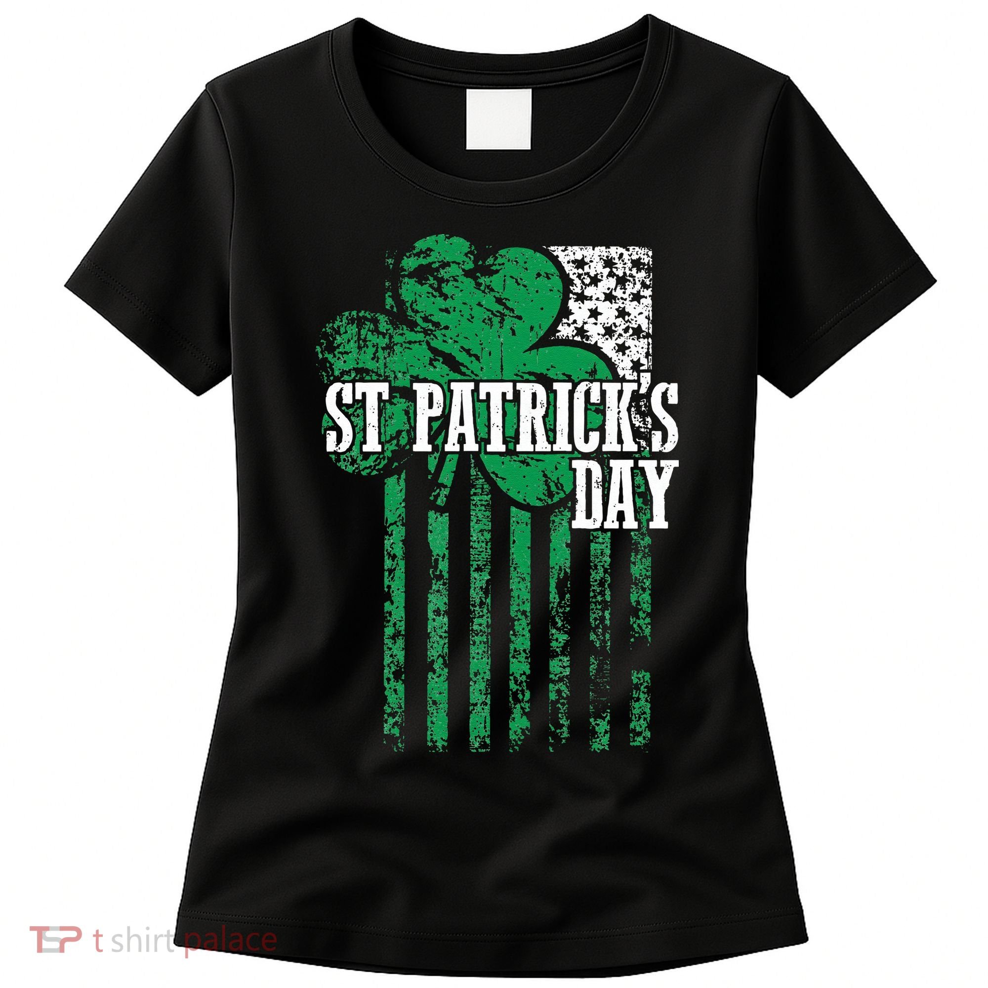 American Flag Saint Patricks Day For And Women Women's T-Shirt