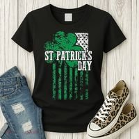 American Flag Saint Patricks Day For And Women Women's T-Shirt thumb 3