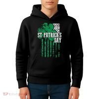 American Flag Saint Patricks Day For And Women Kids Hoodie thumb 4