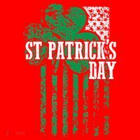 American Flag Saint Patricks Day For And Women Santa Hat thumb 1