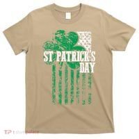 American Flag Saint Patricks Day For And Women T-Shirt thumb 0