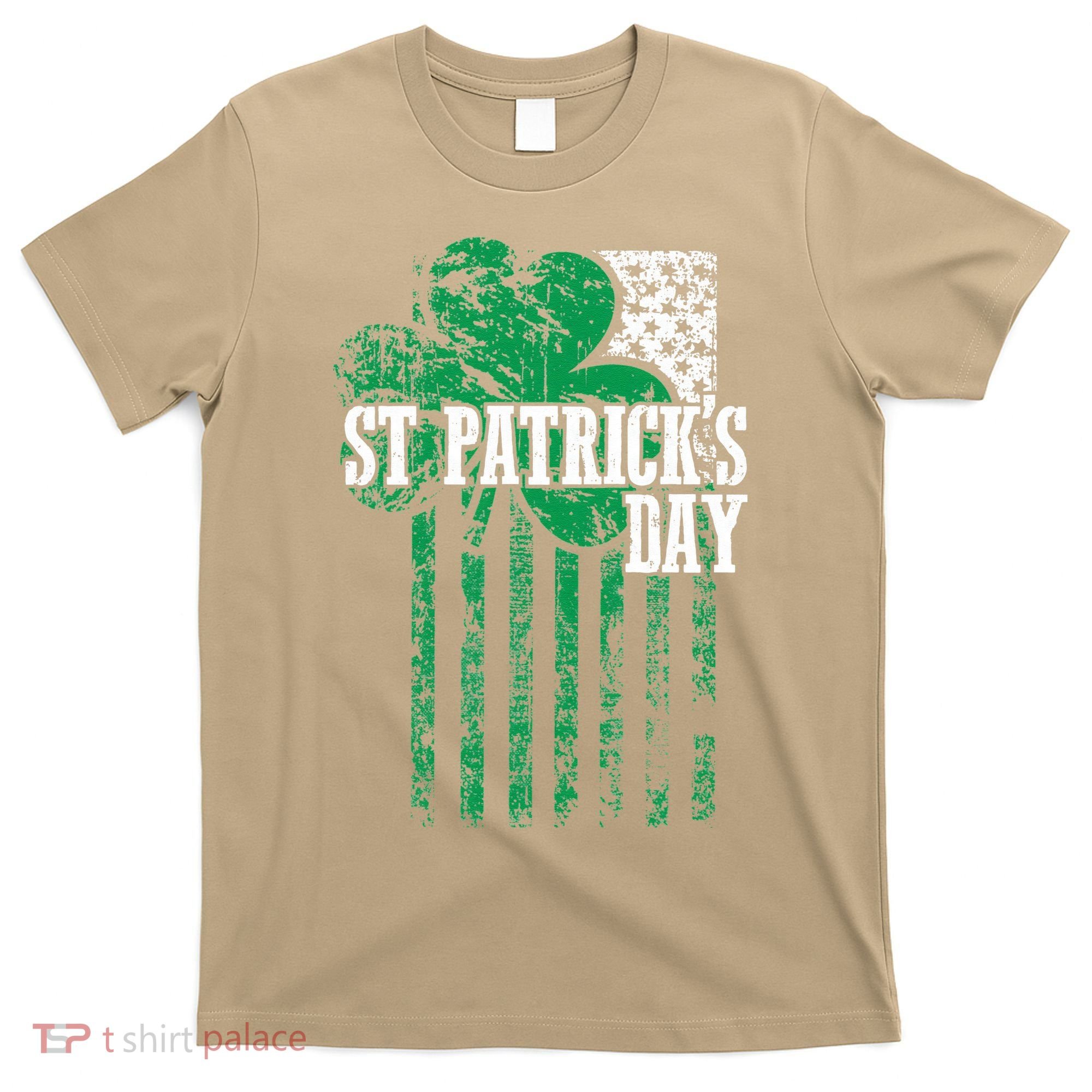 American Flag Saint Patricks Day For And Women T-Shirt