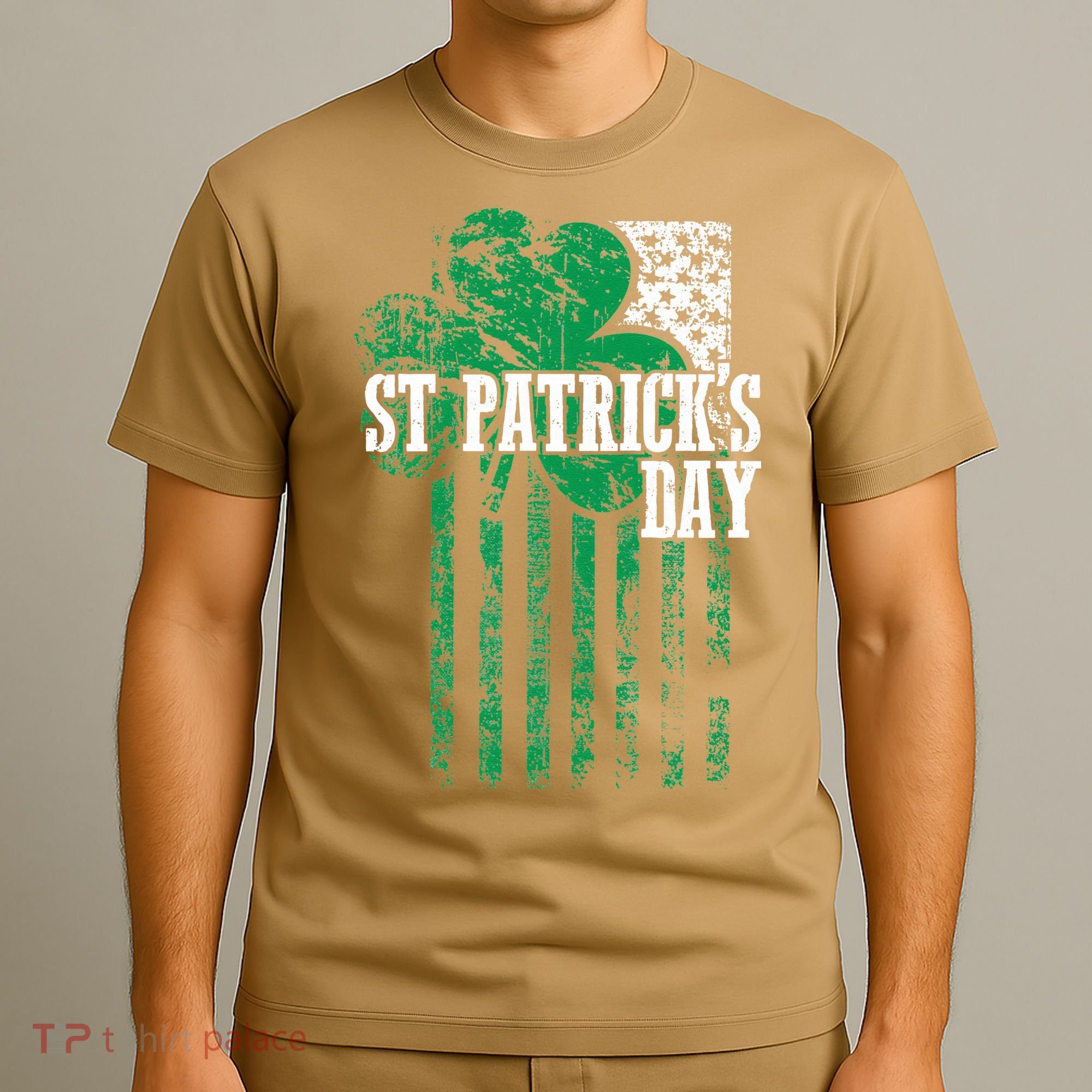 American Flag Saint Patricks Day For And Women T-Shirt