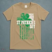 American Flag Saint Patricks Day For And Women T-Shirt thumb 5