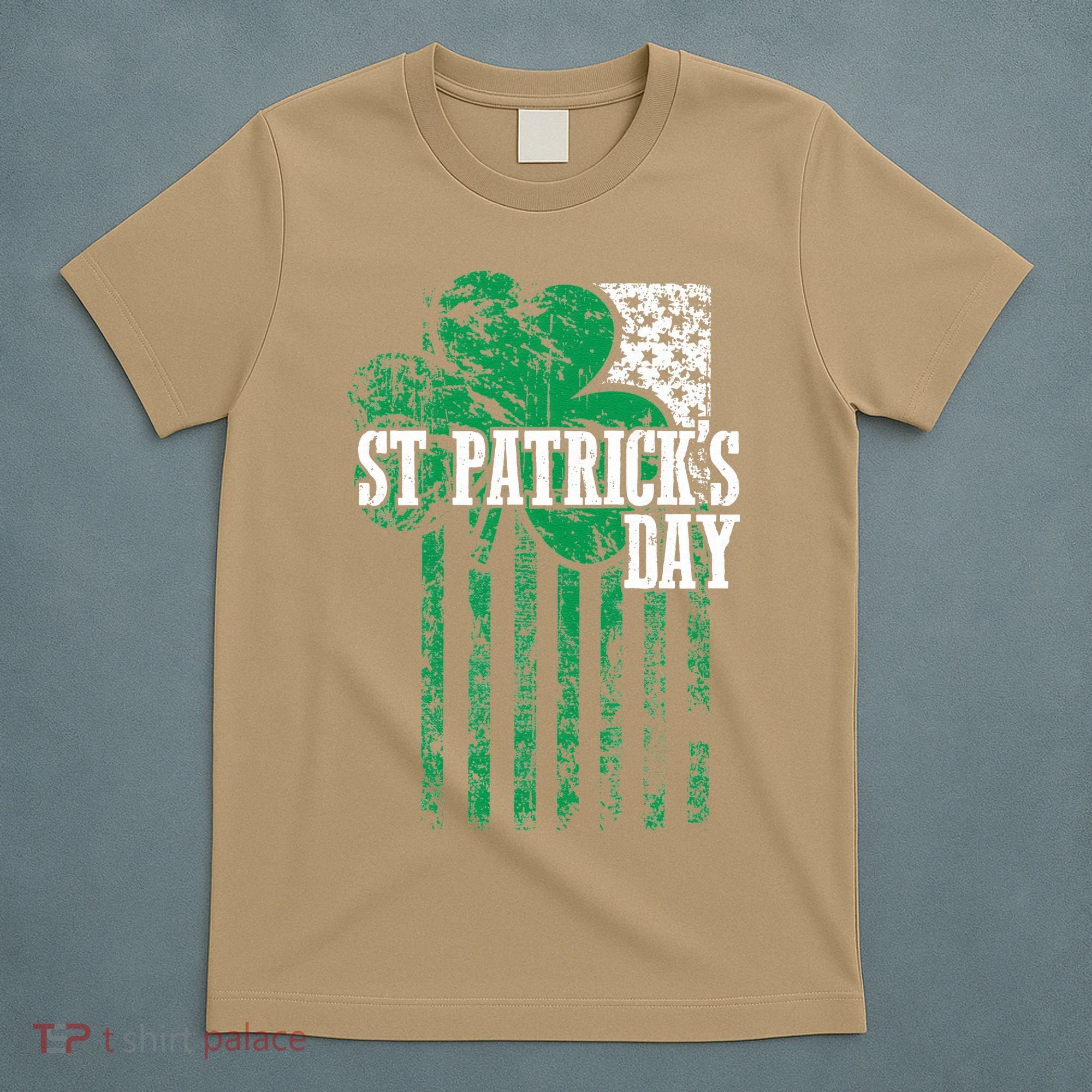 American Flag Saint Patricks Day For And Women T-Shirt
