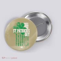 American Flag Saint Patricks Day For And Women Button thumb 0