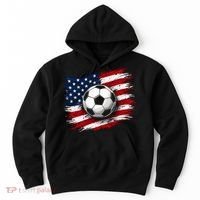 American Flag Soccer Ball USA Hoodie thumb 0