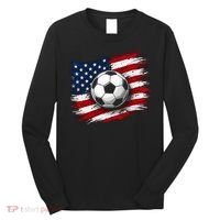 American Flag Soccer Ball USA Long Sleeve Shirt thumb 0