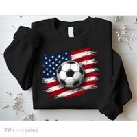 American Flag Soccer Ball USA Sweatshirt thumb 2
