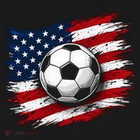 American Flag Soccer Ball USA Sweatshirt thumb 3