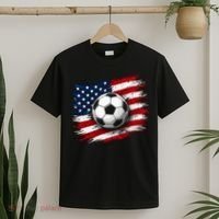 American Flag Soccer Ball USA T-Shirt thumb 2