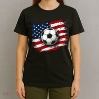 American Flag Soccer Ball USA T-Shirt thumb 4