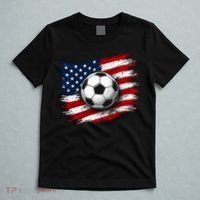 American Flag Soccer Ball USA T-Shirt thumb 5