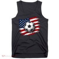 American Flag Soccer Ball USA Tank Top thumb 0
