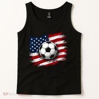 American Flag Soccer Ball USA Tank Top thumb 2