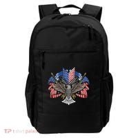 American Flag Shield 4th Of July USA Eagle Patriotic Backpack thumb 0
