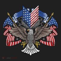 American Flag Shield 4th Of July USA Eagle Patriotic Tumbler thumb 3