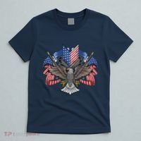 American Flag Shield 4th Of July USA Eagle Patriotic T-Shirt thumb 5