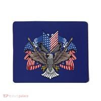 American Flag Shield 4th Of July USA Eagle Patriotic Mousepad thumb 0