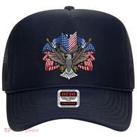 American Flag Shield 4th Of July USA Eagle Patriotic Hat thumb 0