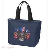 American Flag Shield 4th Of July USA Eagle Patriotic Tote Bag thumb 3