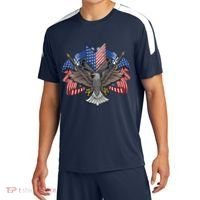 American Flag Shield 4th Of July USA Eagle Patriotic Sport-Tek Competitor United Soccer Jersey thumb 0