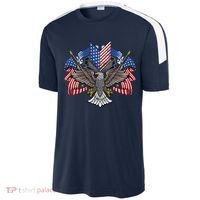 American Flag Shield 4th Of July USA Eagle Patriotic Sport-Tek Competitor United Soccer Jersey thumb 2