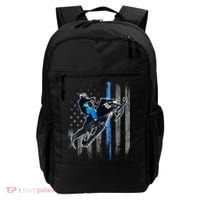 American Flag Snowmobile Gift Snowmobile Riding Gift Meaningful Gift Backpack thumb 0