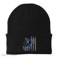 American Flag Snowmobile Gift Snowmobile Riding Gift Meaningful Gift Beanie thumb 0