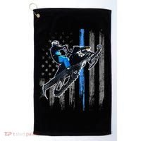 American Flag Snowmobile Gift Snowmobile Riding Gift Meaningful Gift Golf Towel thumb 0