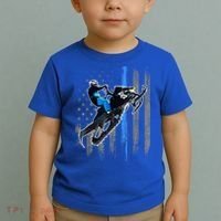 American Flag Snowmobile Gift Snowmobile Riding Gift Meaningful Gift Toddler T-Shirt thumb 2