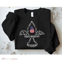 America Flag Scouting law Sweatshirt thumb 2
