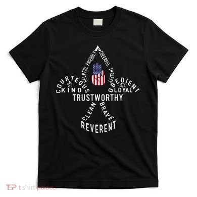 America Flag Scouting law T-Shirt