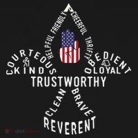 America Flag Scouting law Impact Tech Backpack thumb 2