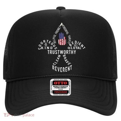 America Flag Scouting law Hat