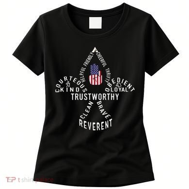 America Flag Scouting law Women's T-Shirt