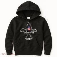 America Flag Scouting law Kids Hoodie thumb 0