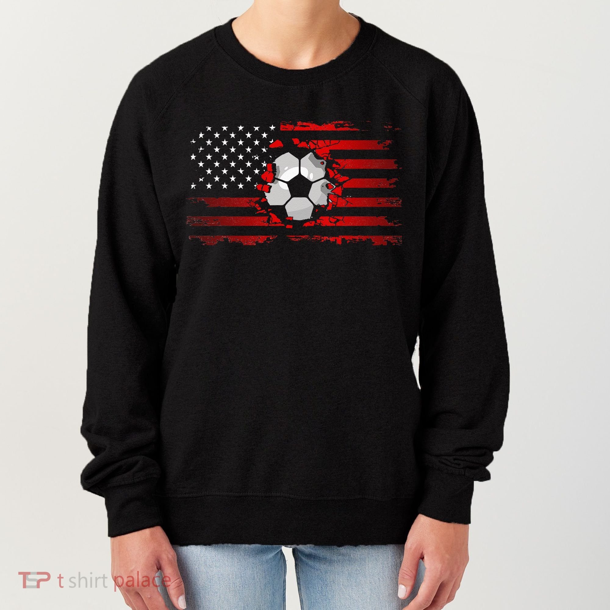 American Flag Soccer Apparel Soccer Women's Sweatshirt